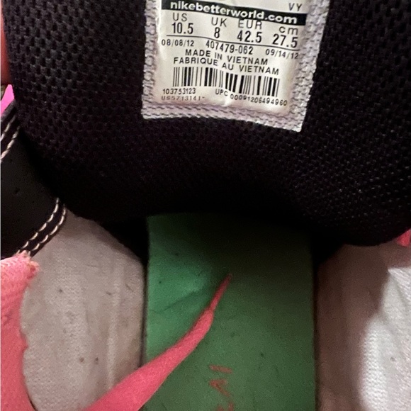 NIKE Air Leopard & 💗Pink/Green Hi-Tops 💚 - Picture 5 of 6